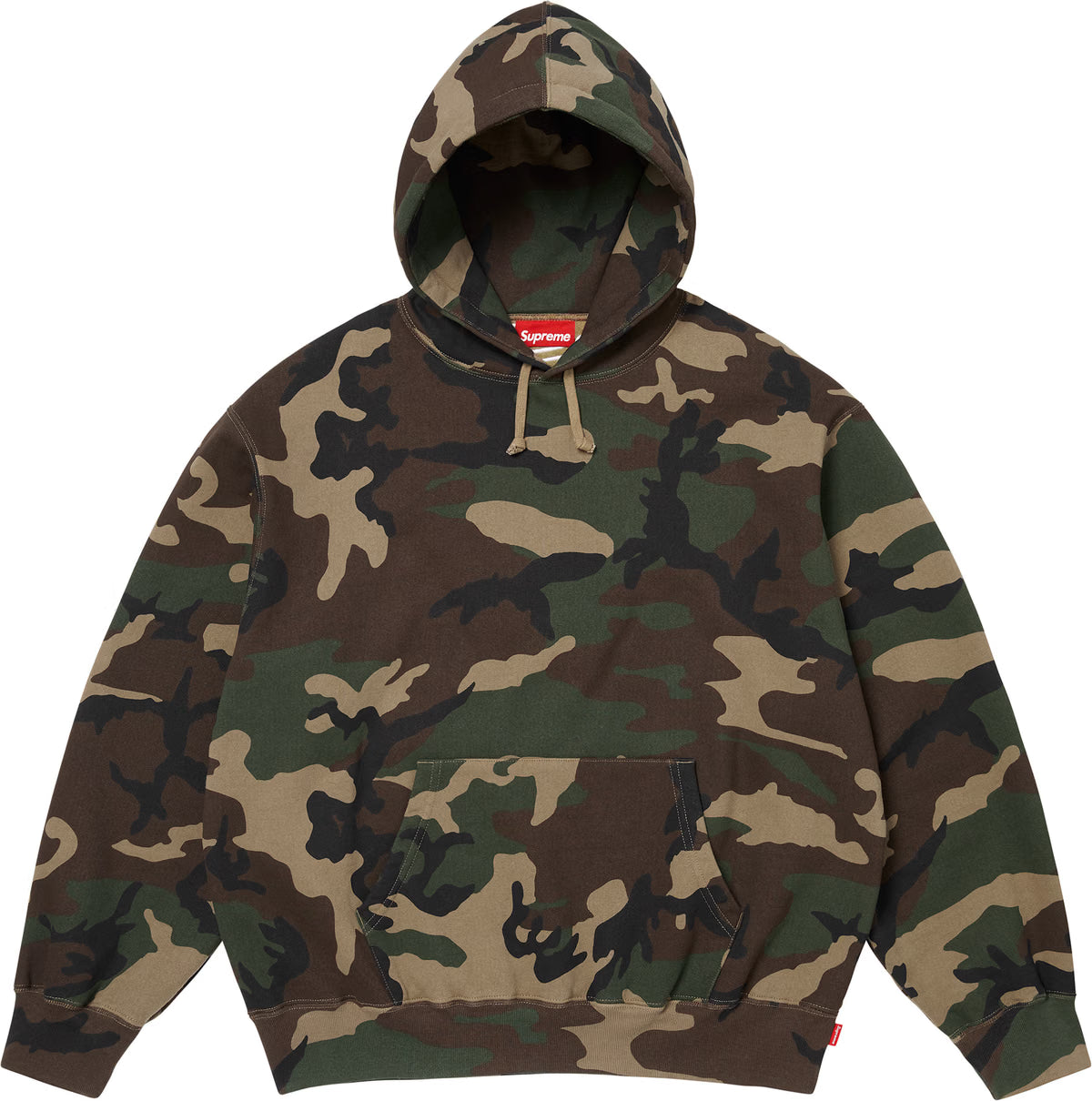 Supreme B.B. Simon Zip Up Hooded Sweatshirt Woodland Camo