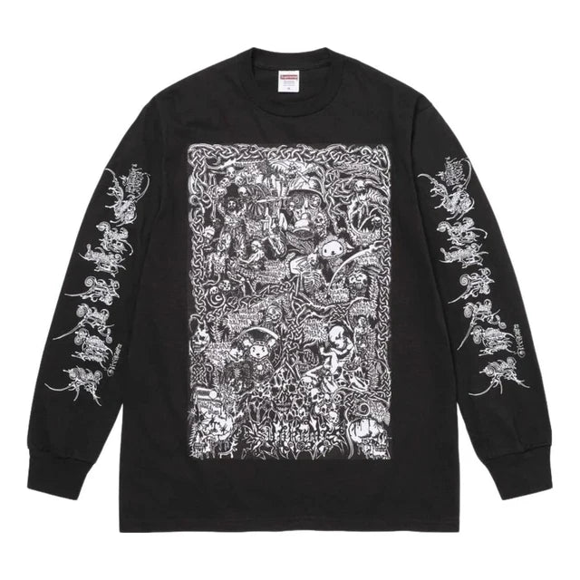 Supreme Wombat L/S Tee Black Long Sleeve