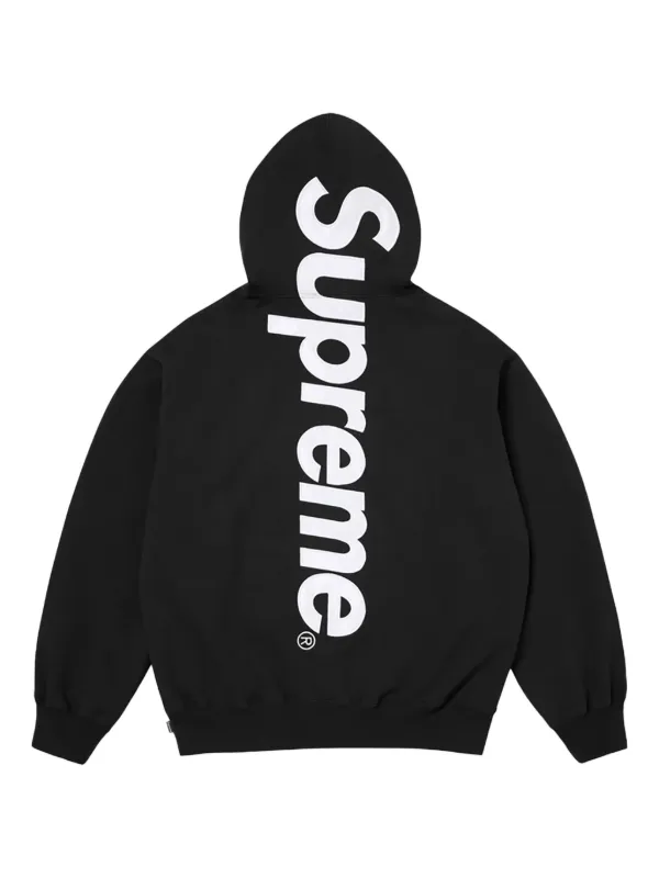 Supreme Satin Appliqué Hooded Sweatshirt