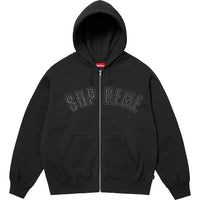 Supreme Arc Rhinestone Zip Up Hoodie