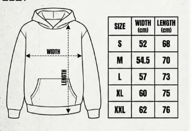 Sweatshirt beden tablosu